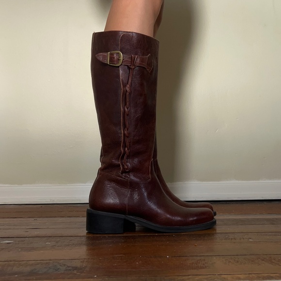 Shoes - Vintage brown real leather boots